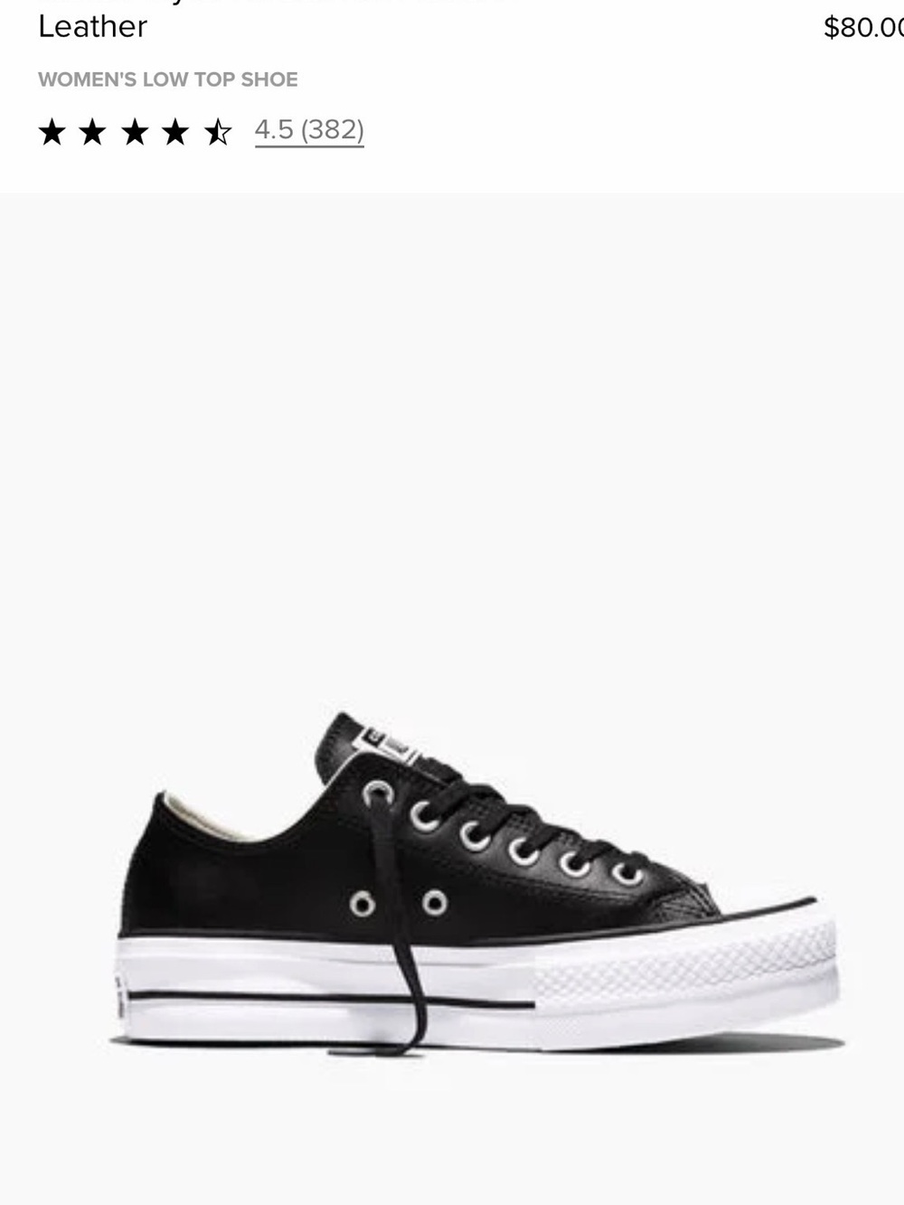 Converse chuck Taylor lift black leather